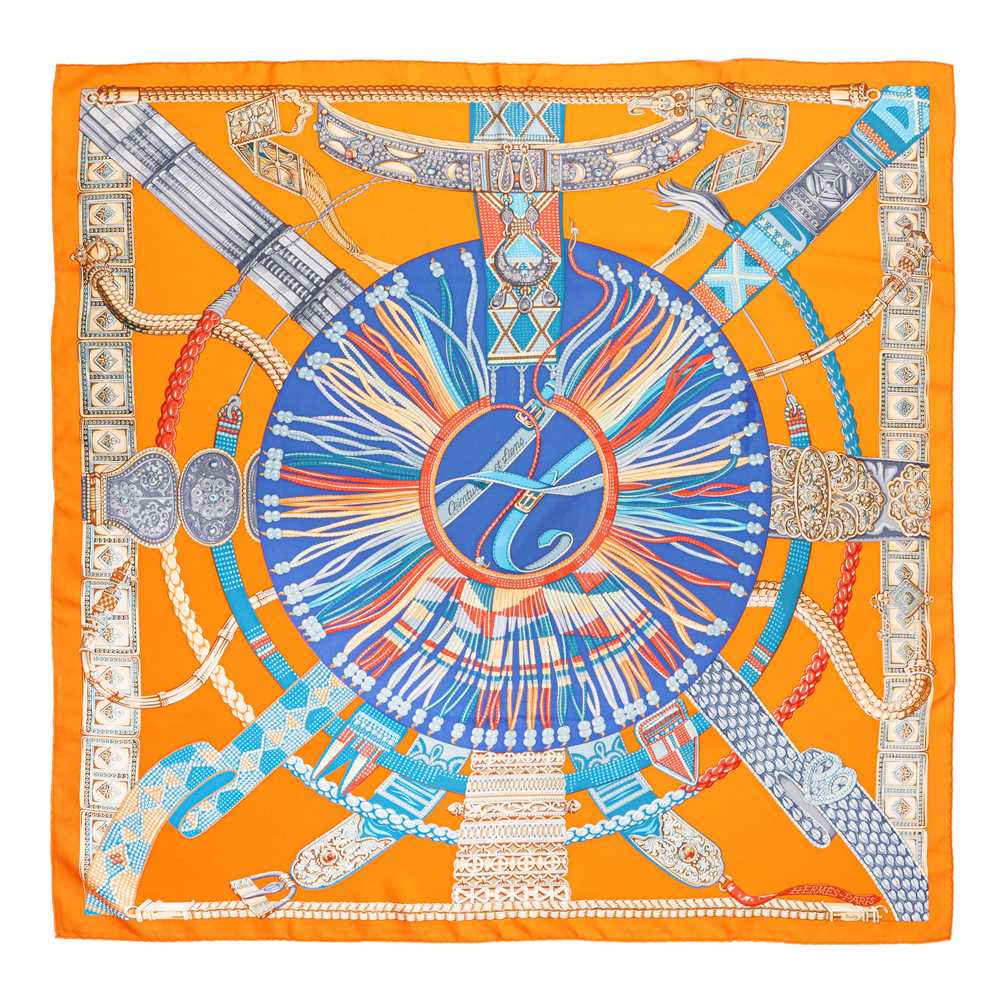 Lot 11 - Hermès 'Ceintures et Liens' Silk Scarf 90