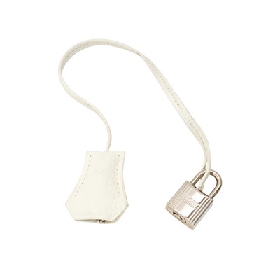 Lot 236 - Hermès Blanc Togo Cadenes Set
