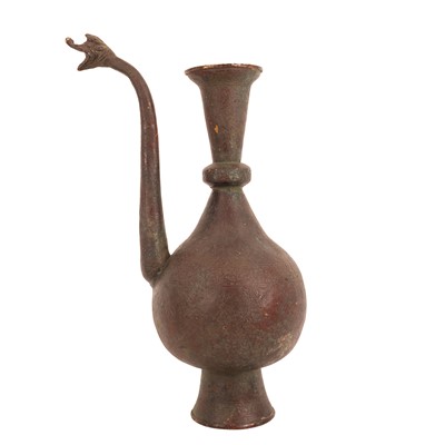 Lot 247 - A Qajar bronze ewer