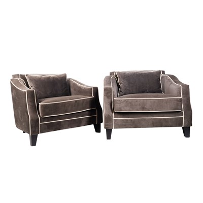Lot 154 - A pair of India Jane uphostered armchairs