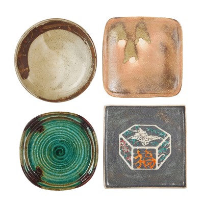 Lot 44 - A group of four Japanese ceramic dishes, 20th/21st century