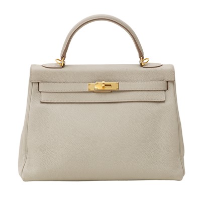 Lot 53 - Hermès Gris Perle Togo Kelly Retourne 32
