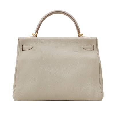 Lot 53 - Hermès Gris Perle Togo Kelly Retourne 32