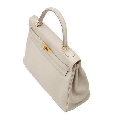 Lot 53 - Hermès Gris Perle Togo Kelly Retourne 32