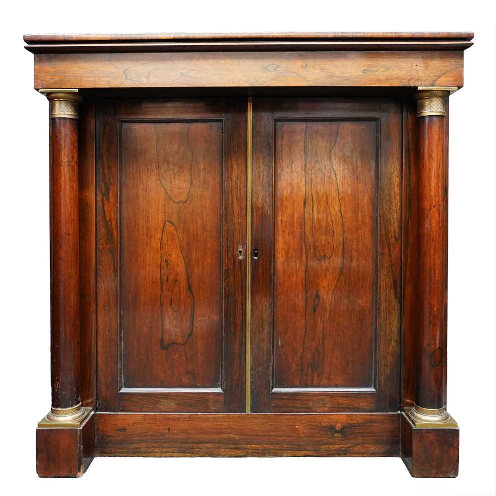 Lot 3 - A Regency rosewood chiffonier of small proportions