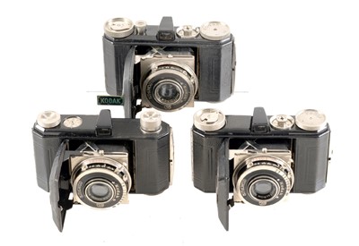 Lot 421 - Three Black Kodak Retina I Cameras.
