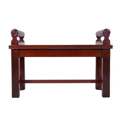 Lot 7 - A regency mahogany hall or window seat