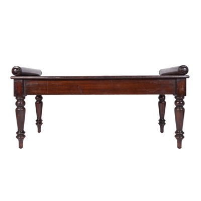 Lot 6 - A Regency style mahogany window seat