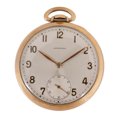 Lot 24 - Longines - Open-Faced Pocket Watch