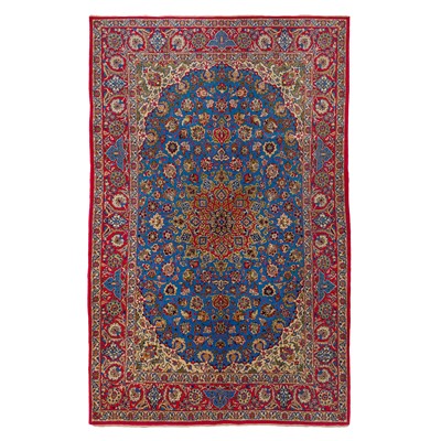 Lot 7 - A fine Isfahan small carpet, central Persia
