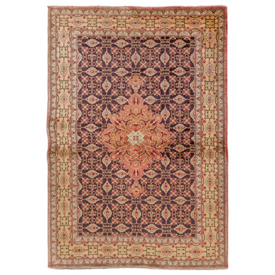 Lot 89 - An extremely fine silk Qum rug, central Persia