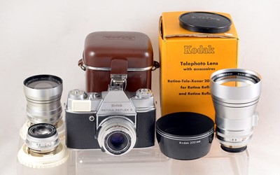 Lot 435 - Kodak Retina Reflex S Telephoto Outfit.