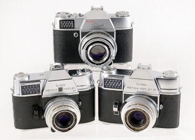 Lot 433 - Three Retina Reflex SLR Cameras.