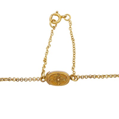 Lot 7 - A pearl draperie necklace