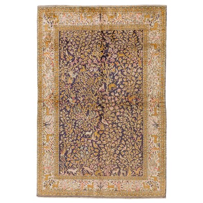 Lot 54 - A very fine silk Qum rug, central Persia