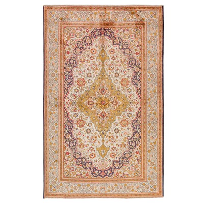Lot 105 - A very fine silk Qum rug, central Persia