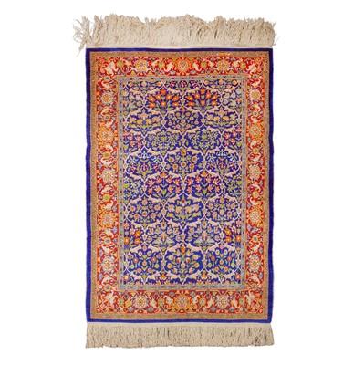 Lot 48 - An extremely fine & signed silk Hereke rug, Turkey