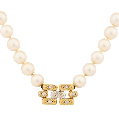 Lot 83 - J. Köhle Ι A single strand pearl choker necklace, circa 1996