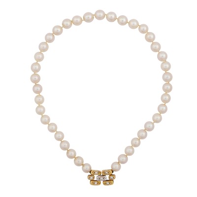 Lot 83 - J. Köhle Ι A single strand pearl choker necklace, circa 1996