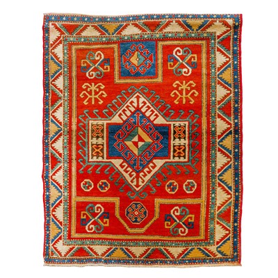 Lot 110 - A fine Kazak Fachralo prayer rug, South Caucasus