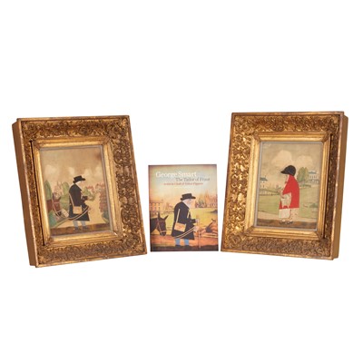 Lot 340 - A pair of Regency cut-felt collage pictures by George Smart of Frant (1774-1846)