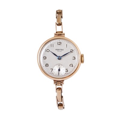 Lot 156 - Ladies' Vertex 'Revue' Bracelet Watch
