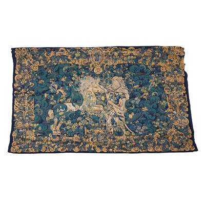 Lot 193 - A late 20th Century Jacquard woven Aubusson style tapestry panel