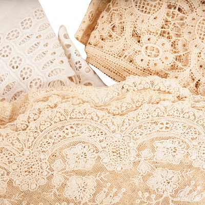 Lot 194 - A large group of assorted French lace