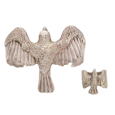 Lot 391 - An eagle cuff and ring, circa 1977