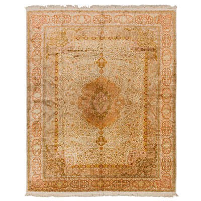 Lot 33 - An extremely fine silk Indian carpet