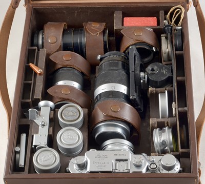 Lot 243 - Leica IIIc Outfit.