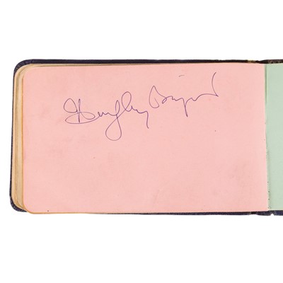 Lot Autograph Album.- Incl. Bogart & Bacall