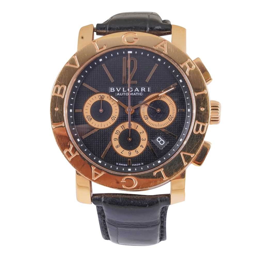 Lot 55 - Men's Bvlgari 'Bvlgari 42' Chronograph Wristwatch