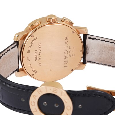 Lot 55 - Men's Bvlgari 'Bvlgari 42' Chronograph Wristwatch