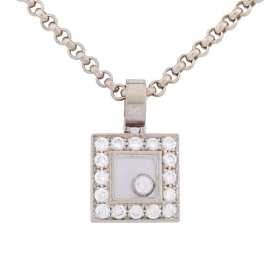 Lot 364 - Chopard | A 'Happy Diamond' pendant necklace
