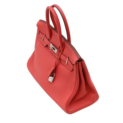 Lot 43 - Hermès Rose Jaipur Togo Birkin 35