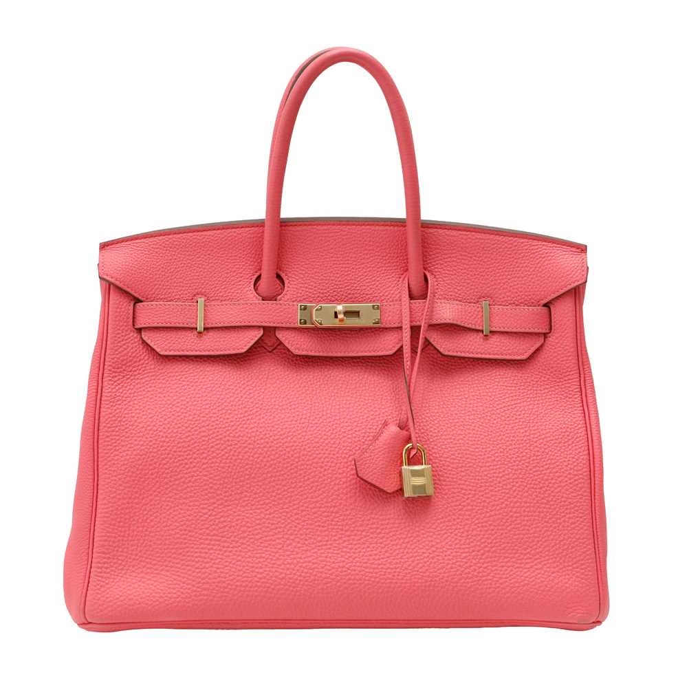 Lot 39 - Hermès Rose Lipstick Togo Birkin 35