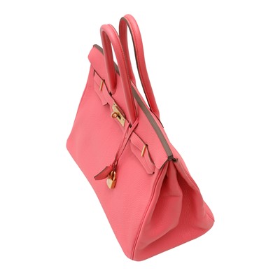 Lot 39 - Hermès Rose Lipstick Togo Birkin 35