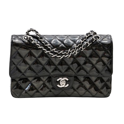Lot 201 - Chanel Black Medium Classic Double Flap Bag