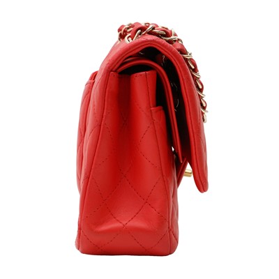 Lot 26 - Chanel Poppy Red Medium Classic Double Flap Bag