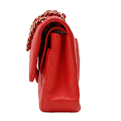 Lot 26 - Chanel Poppy Red Medium Classic Double Flap Bag