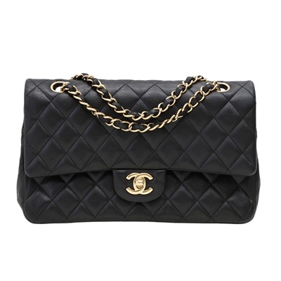 Lot 140 - Chanel Black Medium Classic Double Flap Bag