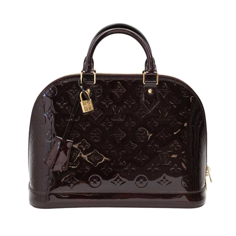 Lot 32 - Louis Vuitton Amarante Monogram Vernis Alma MM