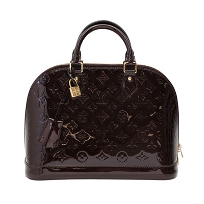 Lot 32 - Louis Vuitton Amarante Monogram Vernis Alma MM