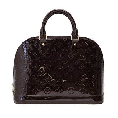 Lot 32 - Louis Vuitton Amarante Monogram Vernis Alma MM
