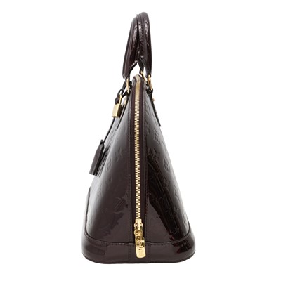 Lot 32 - Louis Vuitton Amarante Monogram Vernis Alma MM