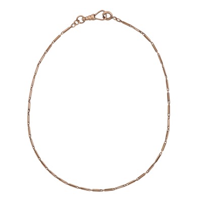 Lot 338 - A fancy-link chain necklace