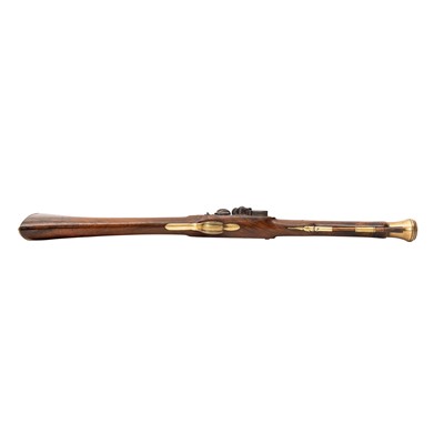 Lot 353 - A late 18th Century flintlock blunderbuss with bayonet
