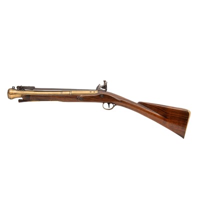 Lot 353 - A late 18th Century flintlock blundbuss with bayonet