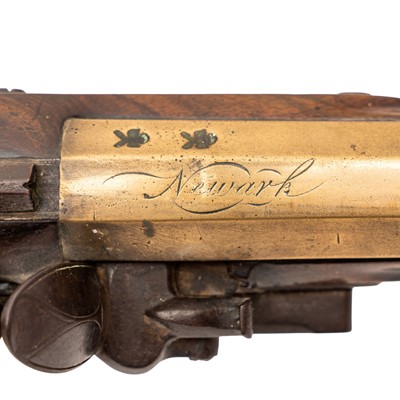 Lot 353 - A late 18th Century flintlock blunderbuss with bayonet